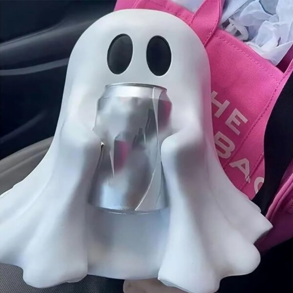 Cute Ghost Drink Holder – Halloween Resin Can Holder (15/20cm)