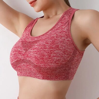 Women Sports Bras Yoga Top – Seamless Quick-Dry Shockproof Fitness Bra for Women